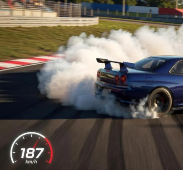 Driftelő autó Assoluto Racingben