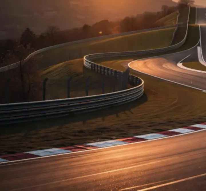Nürburgring Nordschleife szakasz naplementében az Assoluto Racingben
